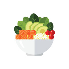 Salad vector design for motion graphics