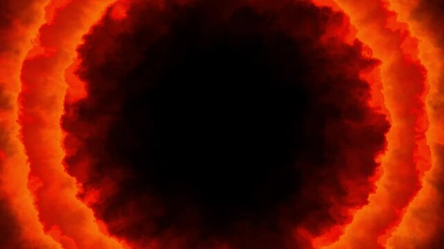 Animated background footage featuring a glowing, rotating circle that resembles an interdimensional multiverse portal. futuristic and dynamic visual effect makes it perfect for science fiction themes