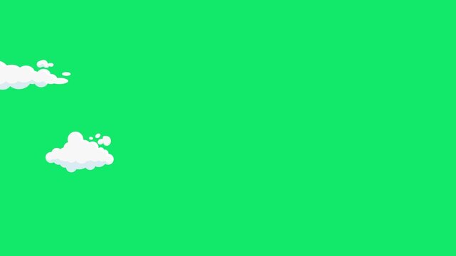 Clouds Animation Green Screen | Cloud Motion Overlay