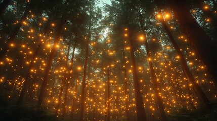 Magic forest lightscape