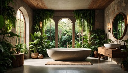 Stone Spa Bathroom Oasis