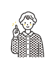 男の子, 男性, 線画, イラスト, 可愛い, シンプル, Boy, male, line drawing, illustration, cute, simple