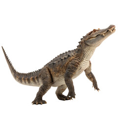 Fototapeta premium The giant amphibian Prionosuchus from the Permian isolated on a transparent background png