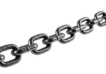 Obraz premium Strengthening connections industrial chain links workshop macro metal texture isolated PNG