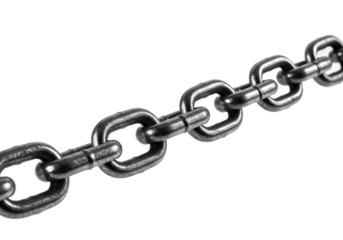 Strengthening connections industrial chain links workshop macro metal texture isolated PNG