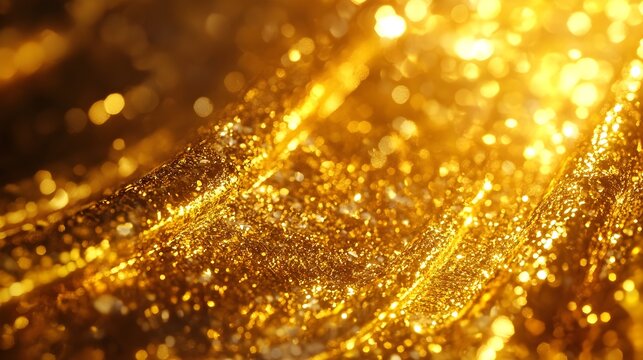 Detailed Close Up Photograph of a Lustrous Gold Forming Bar Symbolizing Prosperity and Wealth
