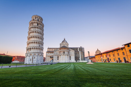 The Leaning Tower of Pisa in the Square of Miracles