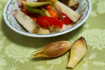 自家製栽培の茗荷