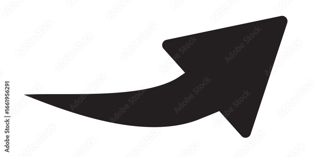 Poster red ,black curved arrow set. curved arrows sign. set of curved arrows isolated on white background. 