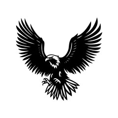 Majestic Eagle Soaring High with Powerful Wings, a symbol of freedom