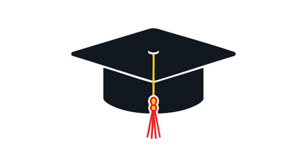 Illustration of academic achievement symbol representing graduation and successful accomplishment of learning milestone