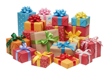 Festive gift celebration home bright environment joyful surprises isolated PNG