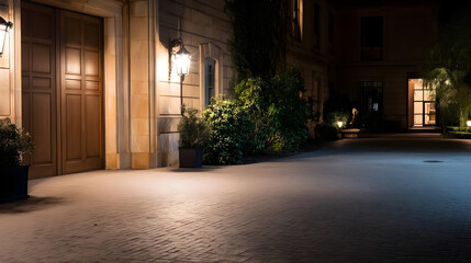 A discreet, unmarked entrance to a highly exclusive private club,