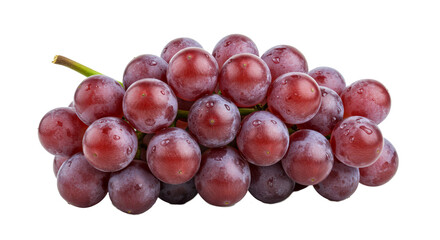 Ripe Red Grapes on a Stem A Delicious Bunch of Fresh Fruit, Perfect for Healthy Eating