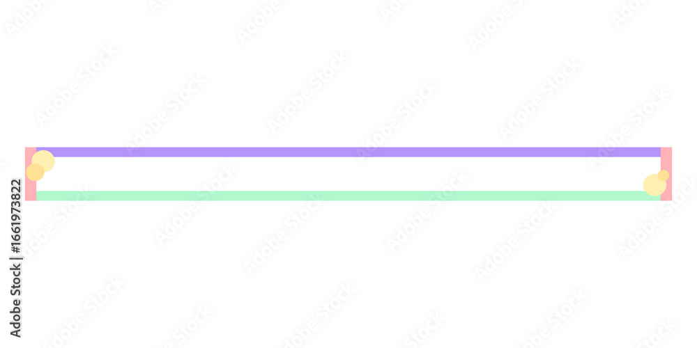Poster a clean and minimalist graphic featuring two parallel horizontal bars / lower third the top bar is a