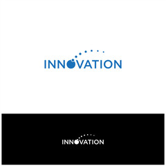 Innovation Digital Logo Design Symbol Connection Dot Vector Abstract Letter Tech Concept Creative Company Technology Business Corporate Modern Icon Network Identity