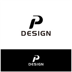 Initial P Sport Speed Logo Design Modern Symbol Vector Letter Graphic Abstract Creative Icon Company Business Corporate Technology Fast Car Auto Transport Vehicle