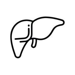 Human liver vector art design.