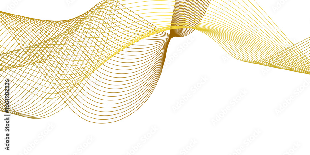 Aufkleber abstract black lines wave curve motion on white background. set abstract lines colors design element
