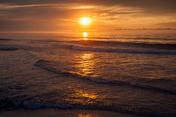 Fototapeta premium sunset on the sea