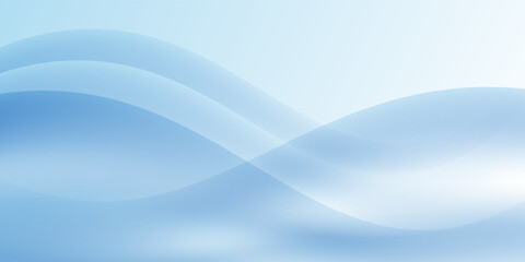 Abstract white wavy glowing lines on a blue background. Futuristic digital high-technology pattern. Health Care concept.