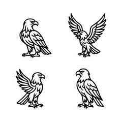eagle vector icon