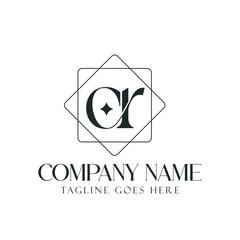 Creative Letter CR or RC Luxury Vector Logo Design for Jewelry, and Boutique. 標誌設計, ロゴデザイン, Diseño de logotipo