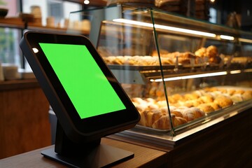 Retail Technology: A POS Machine with a Blank Screen in a Store