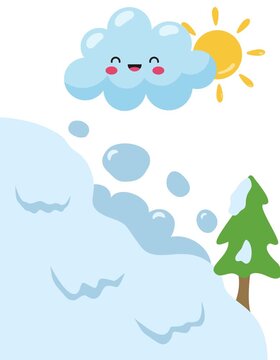 UN SIMPATICO PINGUINO SUGLI SCI IN MONTAGNA