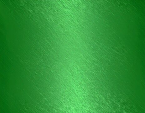Green metallic brushed surface