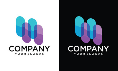 Creative Abstract  Linked Logo. Red Geometric Shape Style isolated on Double Background. Usable for Business and Branding Logos. Flat Vector Logo Design Template Element.