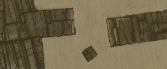 Abstract image for printing. Picture for modern interiors. The picture is painted by hand on a tablet. © neurostructure