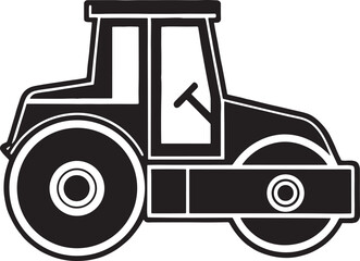 Heavy Roller Icon For Construction Purposes