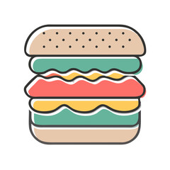 big sandwich on a plate