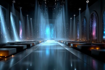 Abstract performance venue lights high resolution picture