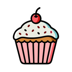 cupcake with cherry