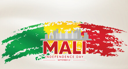 Mali Independence Day Celebration Vector Poster National Holiday 22 September Design