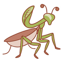 praying mantis vector