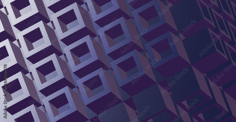 Aufkleber geometric pattern in modern architectural design with gradient colors