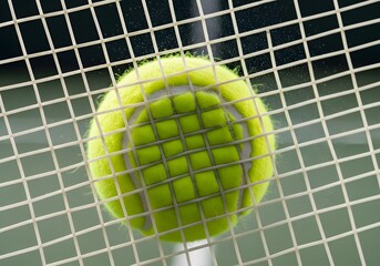 Tennis Ball Racket Impact