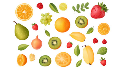 Fruit costume PNG concept. Shiny orange apple with a green leaf on top.