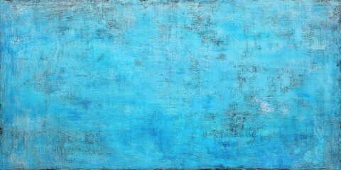 Textured turquoise and deep blue abstract background with distressed surface