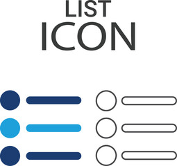 List icons, Line art icons design. Containing decision, option, selection, dilemma, select, preference, quiz, opportunity, and more. Vector solid icons collection.