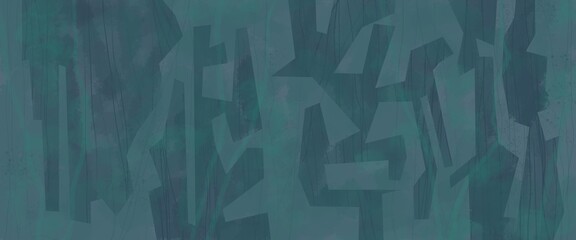 Abstract image for printing. Picture for modern interiors. The picture is painted by hand on a tablet. © neurostructure