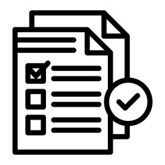 Financial Quality Control Verification icon from the Financial Projection icon collection (Outline Style)