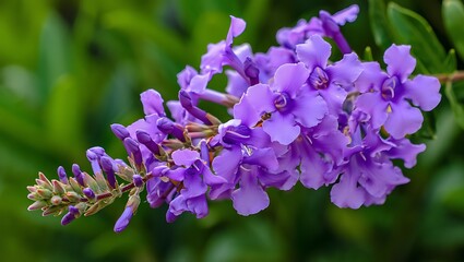 Trumpet-Shaped Purple Flowers
