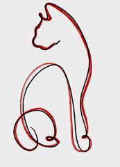 illustration of a cat icon