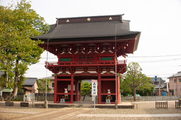 板橋不動尊　山門　裏側から
