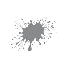 Gray Splatter Design Illustration