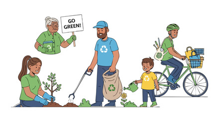 Promoting Environmental Awareness and Sustainable Practices Through Community Involvement and Intergenerational Collaboration, Embracing Ecological